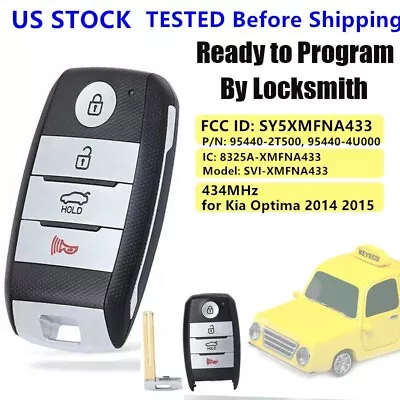 For 2014 2015 Kia Optima Smart Prox Remote Key Fob SY5XMFNA433 95440-4U000 2T500 • $35.27