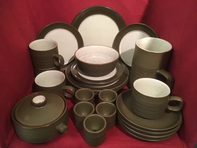 Vintage Denby 'Chevron' Tableware • £5