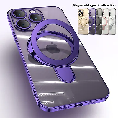 Strong Magnetic Mag Safe Ring Stand Holder Case For IPhone 15 Pro Max 14 13 12  • $10.41