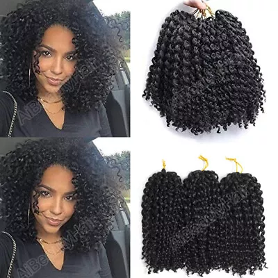 8  Marley Braid Hair 3Pcs/Set Crochet Braids Curly Marlybob Crochet Braid Hair • $7.59