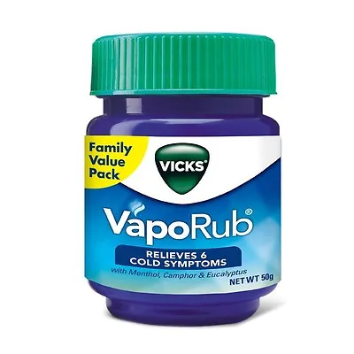Vicks Vicks Vaporub 50ml Cold Rub Balm For Relief Of Blocked Nose FREE SHIPPING • $59.98