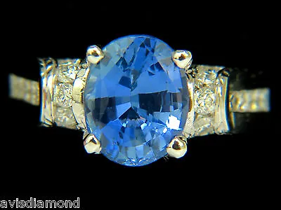 $12750 • Buy Gia No Heat 4.75ct Natural Sapphire Diamond Ring A+ Cornflower Unheated+