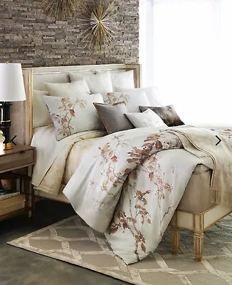 3PC KING SET! Michael Aram Cherry Blossom Duvet And 2 King Shams NEW • $459