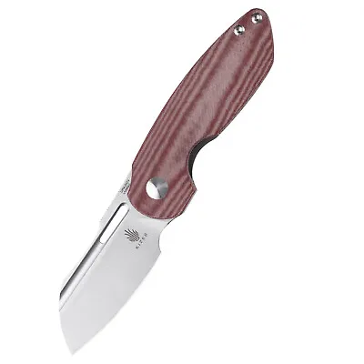 Kizer Vanguard OCTOBER Micarta Sheepfoot Black Red EDC Knife V3569A1/V3569A2 • $64.50