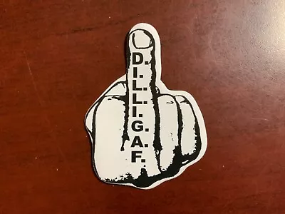 Motorcycle Sticker For Helmets Or Toolbox #2809 DILLIGAF Middle Finger • $2.02