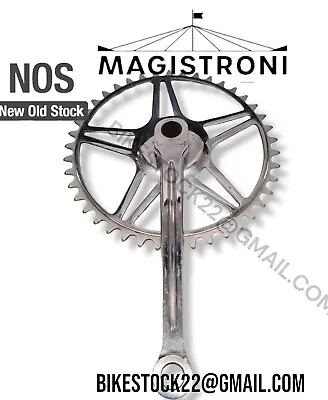 Magistroni Crankset 6 11/16in Crown 42t Vintage R Bike Heroic NOS Rare Re Bikes • $72.87