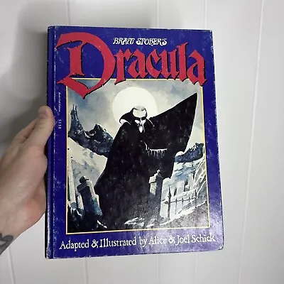 Vtg 80s Dracula Frankenstein Book HC Alice Joel Schick Mary Shelley Bram Stoker • $29