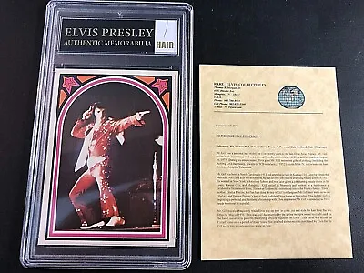 Elvis Presley Authentic Hair Memorabilia With 1978 Trading Card #45 Certified • $59.95