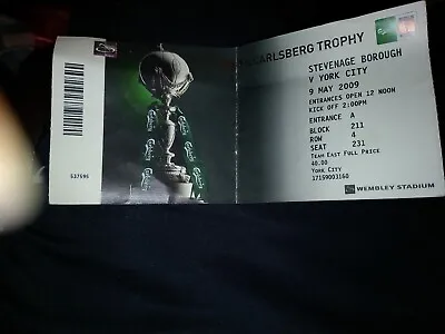 The FA Carlsberg Trophy Final Ticket 2009 • £2.50