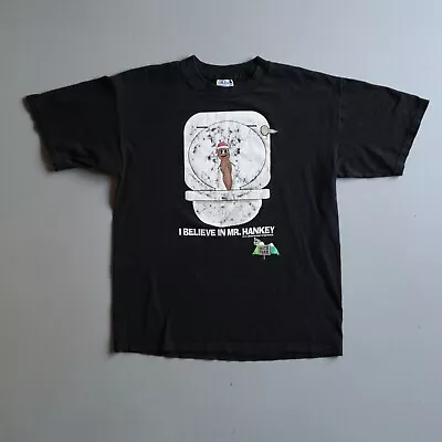 Vintage 90s South Park Mr Hankey T Shirt I Believe Christmas Mens Large BOXY Fit • $39