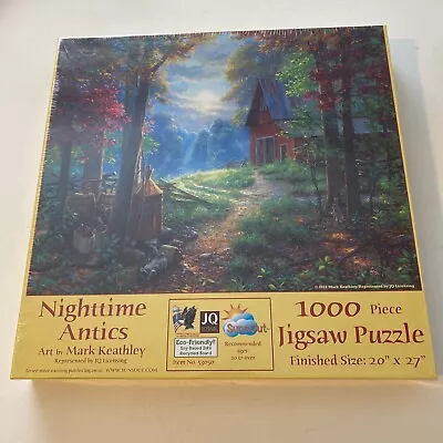 Sunsout Nightime Antics 1000 Piece Jigsaw Puzzle Art By Mark Keathley Sealed New • $17.77