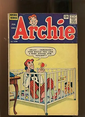 Archie #134 (6.0) Baby Sitting Job! 1963 • £7.84