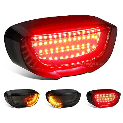 Universal LED Motorcycle Sequential Turn Tail_Brake Number License Plate Light • $17.99