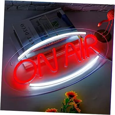  ON AIR Neon Sign - Bright LED ON AIR Sign Light For C-Oval White&Red • $42.81