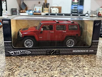 Hot Wheels 1:18 2004 Hummer H3 Exclusive!! Rare Red!! New In The Box!! • $99.95