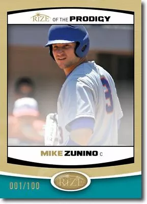 MIKE ZUNINO 2012 Rize Rookie GOLD Paragon PRODIGY RC #/100 • $2.99