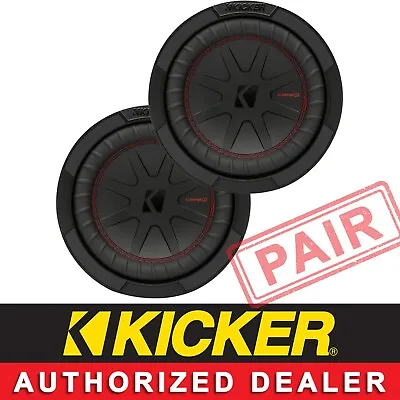 2 Kicker 48cwr82 Car Audio 8  Compr Subwoofer/sub Woofer Dual 2 Ohm Cwr82 Pair • $149.92