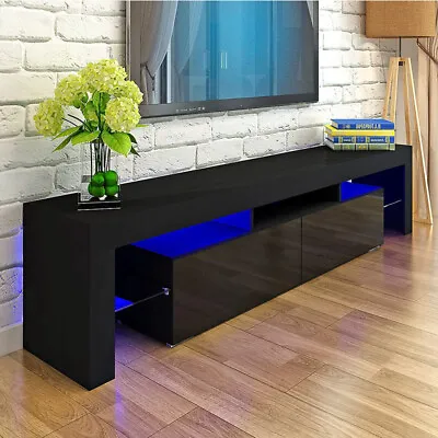 $165.99 • Buy Glossy LED TV Stand Entertainment Center Media Console Cabinet For Up 70 Inch TV