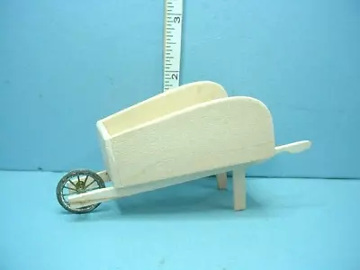 Miniature Wheelbarrow Unfinished Handcrafted 1/12 Scale • $9.95