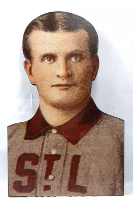 T206 Baseball Card Thick Wooden Cut Out Portrait Of Rube Waddell 24in Tall • $65
