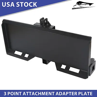 3-Point Attachment Adapter Skid Steer Hitch Tractor Loader Case Trailer Steel • $229.70