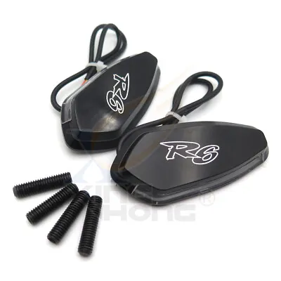 LED Signal R6 Mirror Block Off Base Plate Black For 1999-2007 Yamaha R6 Yzf-R6 Y • $57.99