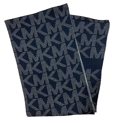 Michael Kors MK Logo Monogram Infinity Reversible Scarf Black Tan OS • $50.95