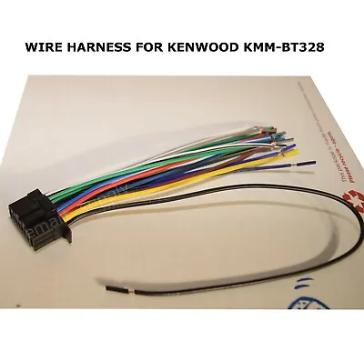 NEW WIRE HARNESS FOR KENWOOD KMM-BT328 KMMBT328/ Avem/ Dublare Listing 365 • $7.53