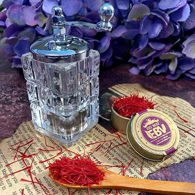 Premium Saffron Mill Grinder - Effortless Saffron Powdering & Dried Herb & Spice • £15.99