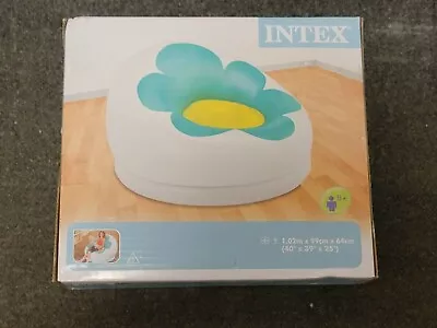 INTEX Beanless Bag Chair GREEN & WHITE - Brand New Inflatable Lounge Chair • £24.99