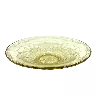 Vintage Federal Madrid Yellow Depression Glass Bowl 11 Inch • $18.99