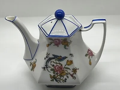 Antique A. Lanternier Limoges Hand Painted Garden Roses And Daisies Teapot • $125