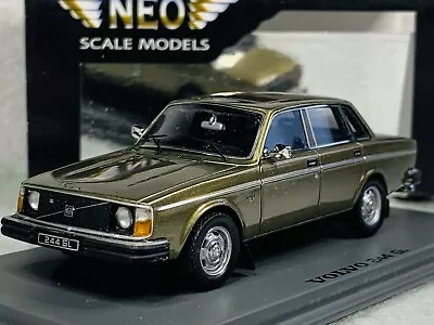 Neo Models Resin 1:43 Volvo 244 GL Metallic Gold Boxed • $87.78