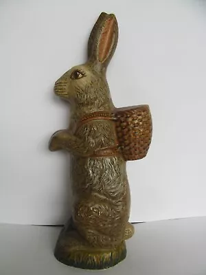 $499 • Buy Rare 1987 Vaillancourt  Big Gray  Folk Art Bunny Rabbit, #11 (17 )