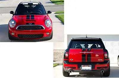 Mini Cooper Clubman Clubman S Dual Stripes Vinyl Decals 2008-2013 Boot Bonnet • $29.95