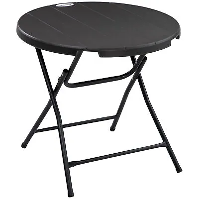 Outsunny Round Garden Dining Table For 4 Foldable Outdoor Table For Garden • £47.99