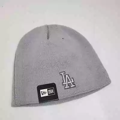 New Era MLB Los Angeles Dodgers Gray Cuff Less Beanie Cap MD3 • $25