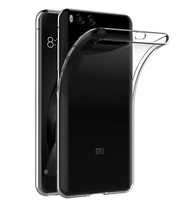 For XIAOMI MI 6 SHOCKPROOF TPU CLEAR CASE SOFT SILICONE GEL BACK SLIM COVER • £4.94