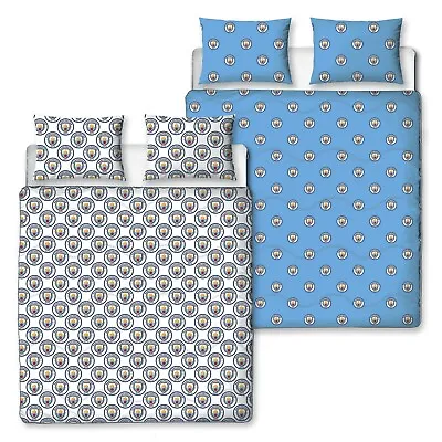 Manchester City FC Double Coverless Duvet Reversible Bedding Set Quilt 10.5 Tog • £39.99