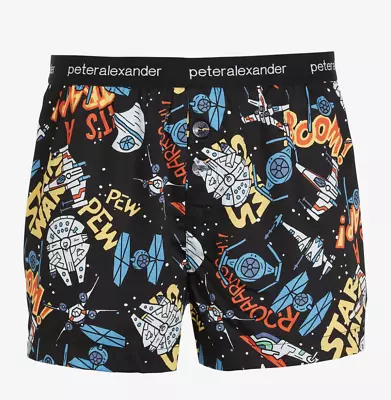 New Peter Alexander Mens Star Wars Fighter Boxer Shorts M L Xl Xxl Xxxl Rp$59.95 • $30