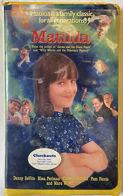 Matilda VHS Clam Shell Cover 1996 Danny DeVito Rated G Family Friendly • $1.58
