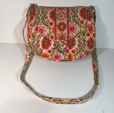 Vera Bradley Saddle Up Crossbody Purse Folkloric Shoulder Bag • $19.99