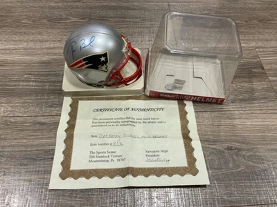 $330 • Buy Tom Brady NE Patriots Autographed Riddell Mini Speed Helmet COA