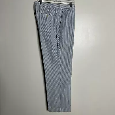 Southwick Custom Seersucker Pants Mens Stripe 100% Cotton Size 38 / 32 • $33.99