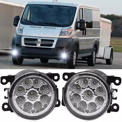 For Ram Promaster 1500 2500 3500 14-21 Front Bumper Fog Light Driving Lamps Pair • $52.99