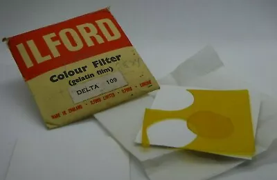 Camera Filter Ilford Delta 109 Gelatin Film Colour Filter In Original Packaging • £9.99
