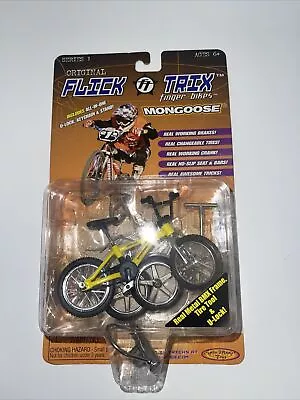 Flick Trix - Mongoose Motomag (Yellow ) - BMX - MOC - 1999 Series 1 • $34.95