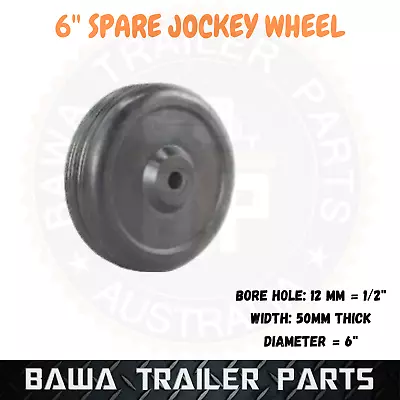 6'' Jockey Wheel - Spare Rubber Wheel Trailer Boat Jockey Wheel Replacement ! • $13.20