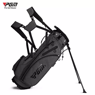 PGM Golf Stand Bag For Men With Insulated PVC Coating And Thermal Bag Grey Large • $124.79