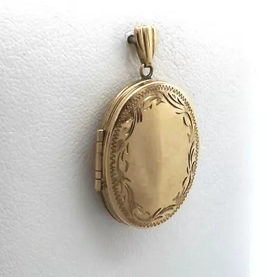 Birmingham 9k 9ct Gold Oval 4 Four Picture Photos Memory Locket Charm Pendant • $375.25